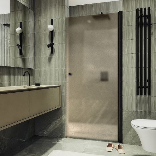 Душевая дверь Maybah Glass MGD-811-6 90х198 стекло тонированное профиль черный