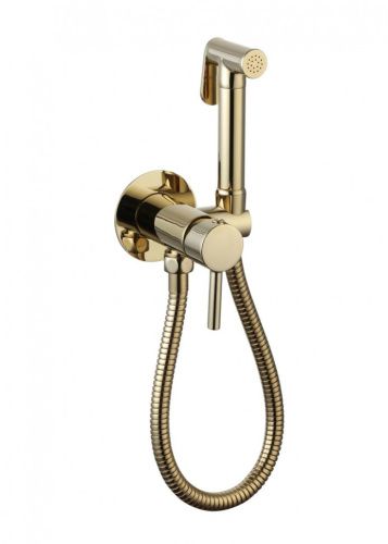 Гигиенический душ со смесителем Ceramalux KRS/002 золото светлое