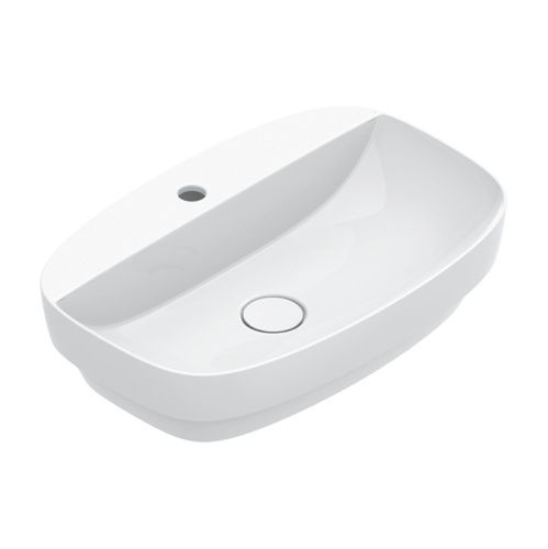 Раковина керамическая Catalano Alvea 60 см 625601001 полувстраиваемая цвет белый 1 отверстие под смеситель