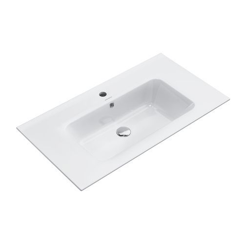 Раковина керамическая Kerama Marazzi PIANO PI.wb.85 85х46 подвесная цвет белый 1 отверстие под смеситель