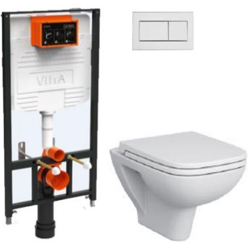 Комплект унитаз с инсталляцией и клавишей смыва Vitra S20 9004B003-7207