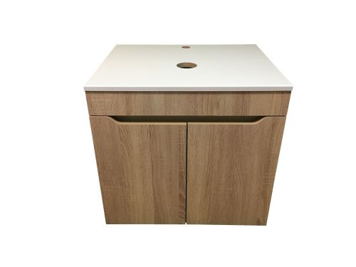 Тумба под раковину Sintesi STL.W7021 60х60 подвесная цвет коричневый