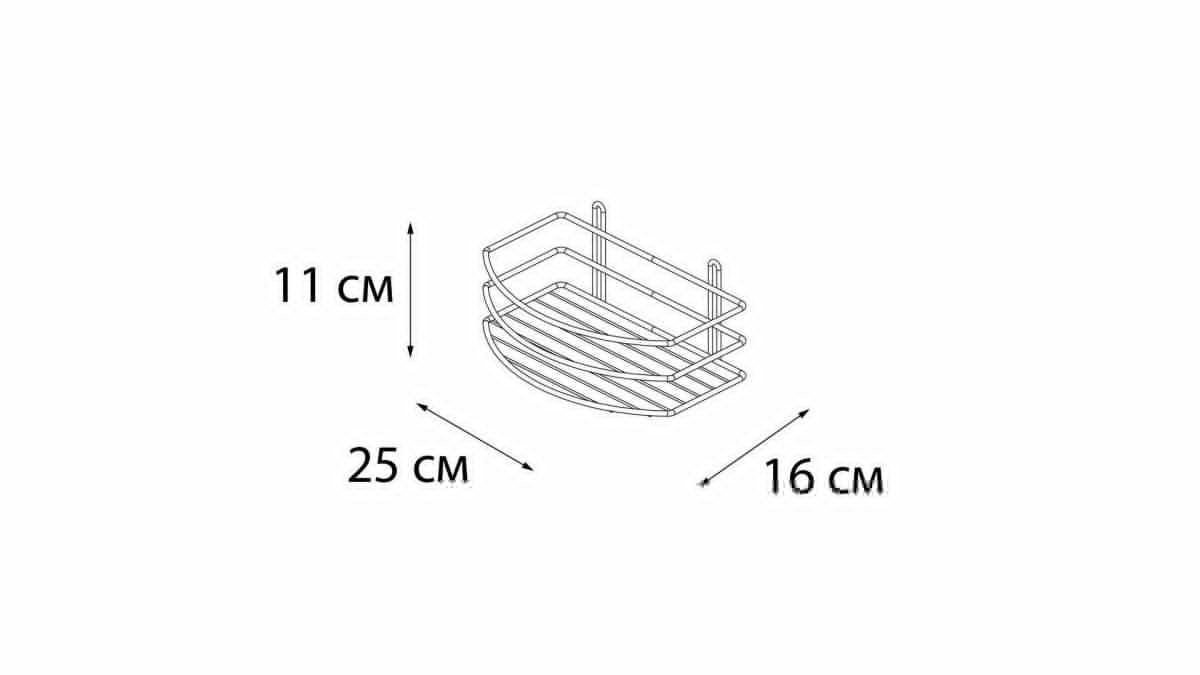 Полка в ванную комнату Fixsen FX-720-1 - фото 3