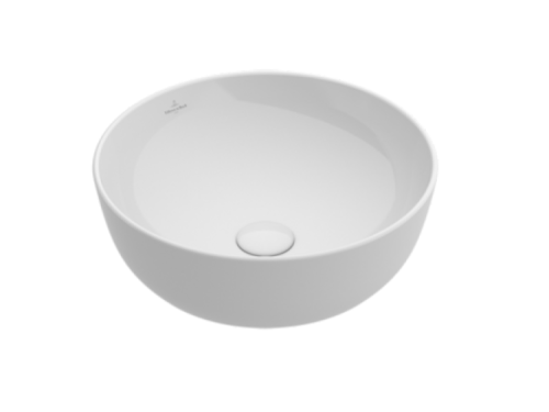 Раковина из сантехнического фарфора Villeroy Boch Artis 41794301 40х40 накладная цвет белый без отверстий под смеситель