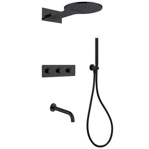 Душевая система ABBER AF8150B встраиваемая в стену с термостатом