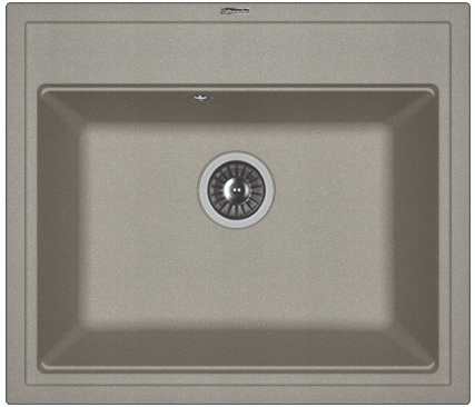 Кухонная мойка Florentina Липси 600 20.120.D0600.307 60х51 цвет серый поверхность матовая
