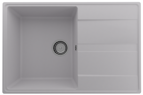 Кухонная мойка Ulgran Quartz Prima 750-04 75х50 цвет серый поверхность матовая