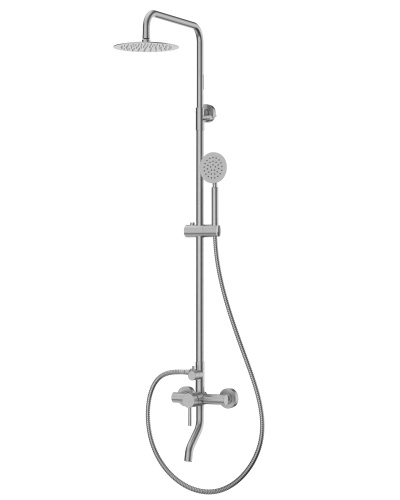 Душевая стойка Rush Melos SUS1101-40 настенная цвет сатин