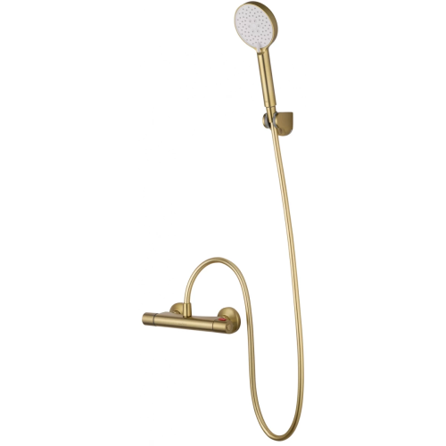 Смеситель для душа Wonzon & Woghand Inn WW-B1005-A-BG настенный золото с термостатом