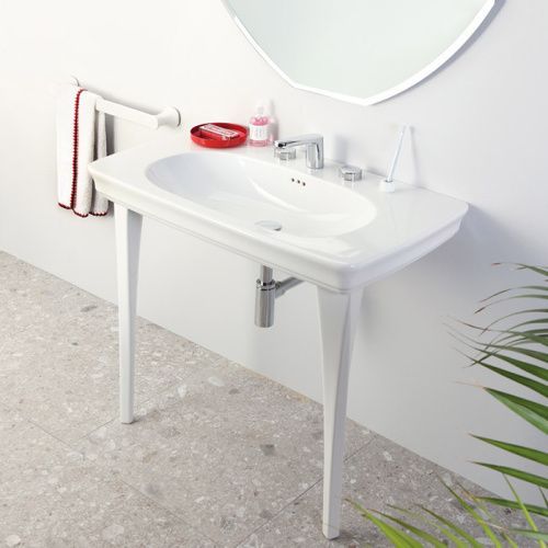 Раковина керамическая Artceram CIVITAS 90 см CIL002 01 00 *1 подвесная цвет белый 1 отверстие под смеситель