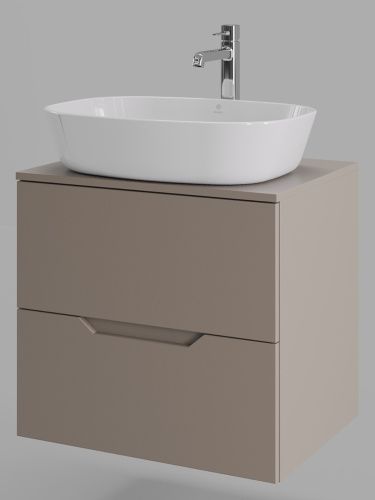 Тумба с раковиной Orange Line Li-60TuLMDF+B08-500W 61х46х70