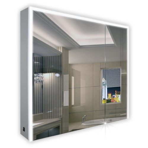 Зеркало-шкаф Azario Alliance AZ-ZCLAMC-053CSЛ 80х12х70 подвесной