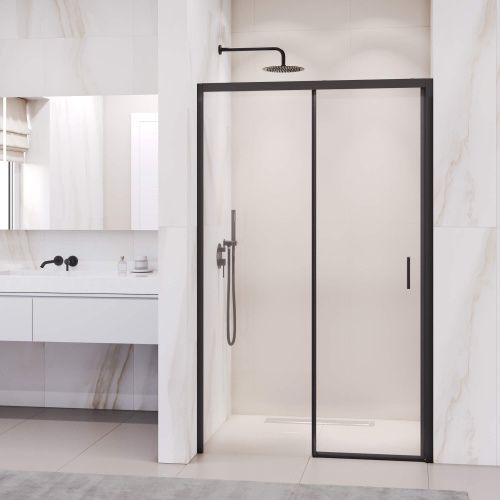 Душевая дверь RGW Passage 350801713-14 130х195 стекло прозрачное профиль черный
