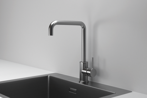 Смеситель для кухни Granula Kitchen Space 7110, СТАЛЬ САТИН на мойку сталь сатин