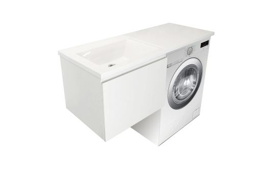 Тумба с раковиной Эстет Dallas Luxe 120 ФР-00001925 55х48х43 подвесная цвет белый