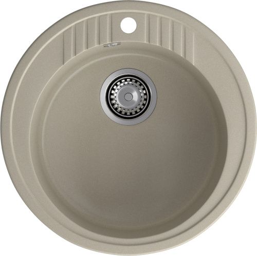 Кухонная мойка Granfest Rondo R-520 топаз 52х52 цвет серый поверхность матовая
