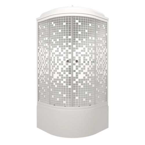 Душевая кабина Тритон Мозаика Щ0000061834 90х90 четверть круга с крышей ориентация универсальная