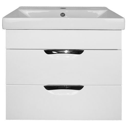 Тумба с раковиной Loranto Соло CS00091374 60х48х58 подвесная цвет белый глянцевый