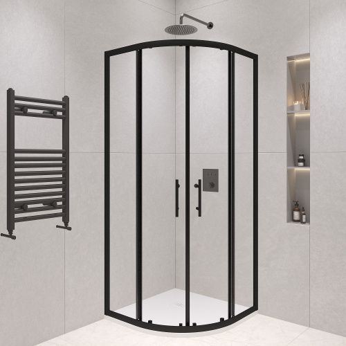 Душевой уголок RGW Passage 02085100-14 100х100 стекло прозрачное профиль черный без поддона