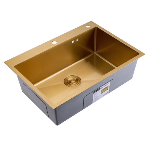 Кухонная мойка Splenka S703.7050.03 70х50 цвет золотой сатин поверхность матовая