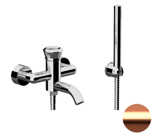 Смеситель для ванны Remer Element ET02RP настенный медь