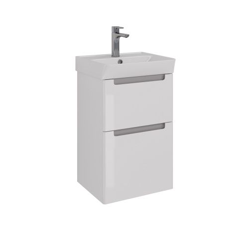 Тумба под раковину LeMark Buno LM04B45T 43х35х65 напольная/подвесная цвет белый/серый