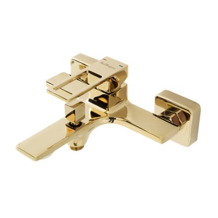 Смеситель BelBagno LUCE LUC-VAS-ORO настенный золото