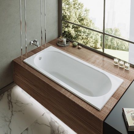 Ванна акриловая Timo ROHA ROHA1370 130х70 пристенная прямоугольная без каркаса - фото 4
