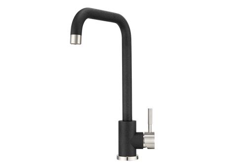 Смеситель для кухни Granula ST-4033 ЧЁРНЫЙ на мойку черный