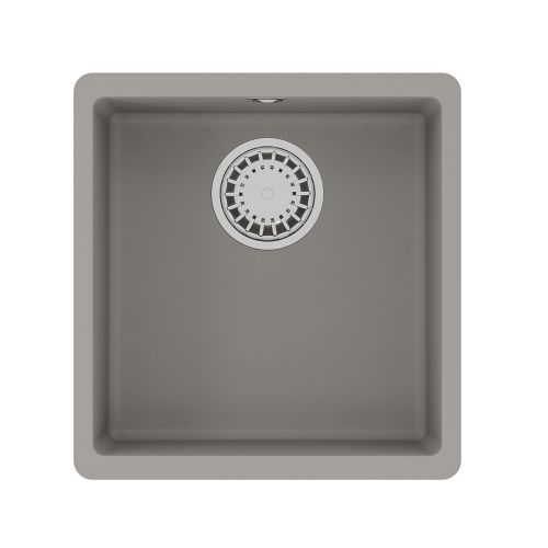 Кухонная мойка LeMark Sinara 400-u 9910063 40х42 цвет серый поверхность матовая