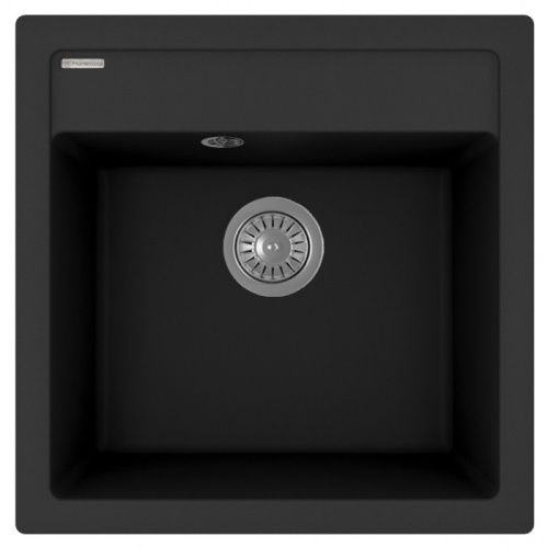 Кухонная мойка Florentina Липси 510 20.450.C0510.208 51х51 цвет черный матовый поверхность матовая