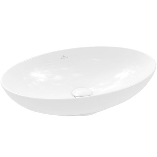 Раковина из сантехнического фарфора Villeroy Boch Loop&Friends 4A470001 60х40 накладная цвет белый без отверстий под смеситель