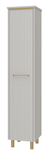 Шкаф-пенал Brevita Elche ELC-05035-010L 37х35х165 напольный/подвесной цвет серый/золото