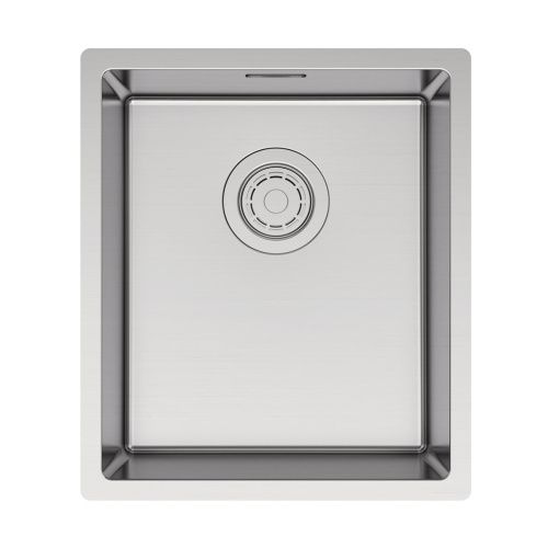 Кухонная мойка Paulmark LASSAN 38 UNI LA38-BS 40х34 цвет брашированная нержавеющая сталь поверхность матовая