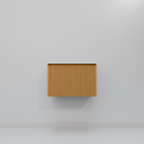 Тумба с раковиной Art Decco Elizabeth (Элизабет) AEL06W11S200 60x45x40 подвесная цвет белый дуб