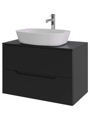 Тумба с раковиной Orange Line Li-80TubMDF+B08-500W 81х46х68