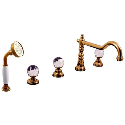 Смеситель RavSlezak BRILLIANCE BRILLIANCE164.5PSM на борт ванны бронза