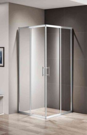 Душевой уголок Cezares MOMENTO MOMENTO-A-2-90-C-Cr 90х90 стекло прозрачное профиль хром глянцевый без поддона