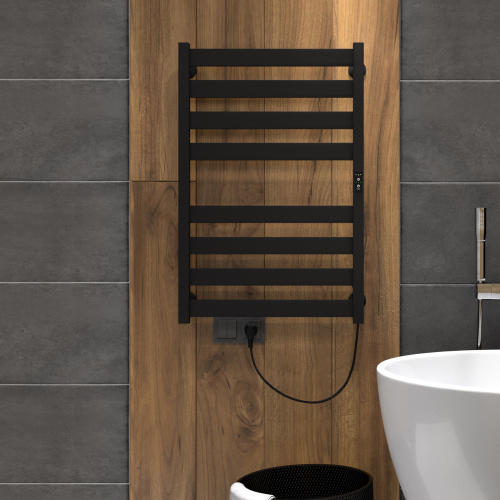 Полотенцесушитель Indigo Oktava Slim 5 LСLOKS5E80-50BRRt 53х80 электрический черный муар