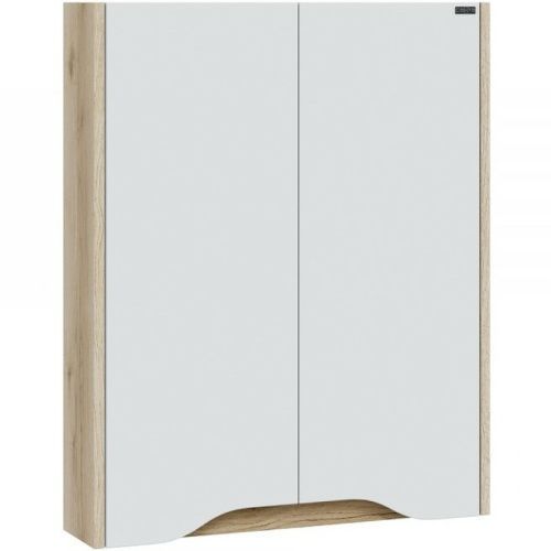 Шкаф СанТа Сатурн 700373 60х15х75 подвесной цвет белый/дуб австрийский