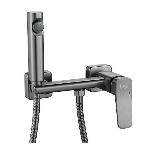 Гигиенический душ со смесителем Raffine F0599T-1 оружейная сталь