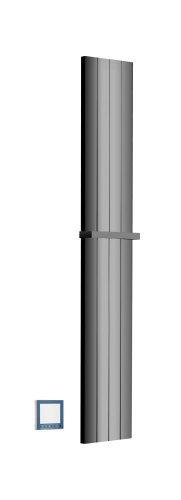 Полотенцесушитель Boheme Flat 725-SGM 25х150 электрический графит глянцевый