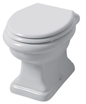 Чаша унитаза приставная Disegno Ceramica Paolina PA00200001 цвет белый глянцевый без сиденья безободковая