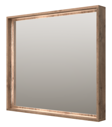 Зеркало в ванную Brevita Dallas DAL-02090-074 90х80 цвет коричневый