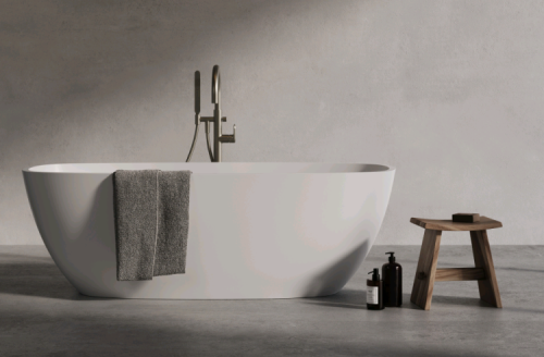 Ванна из искусственного камня Dea Design Soul DD8630 1700 18 170х72 отдельностоящая прямоугольная