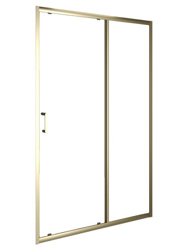 Душевая дверь Orange E02-120TGY 121х190 стекло прозрачное профиль золото глянцевое