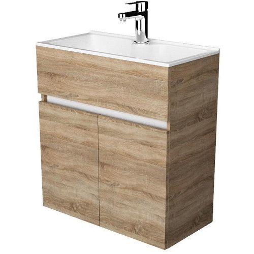 Тумба с раковиной 1MarKa Mira У75337 60х30х65 подвесная цвет дуб сонома