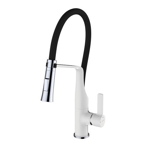 Смеситель для кухни Clever Chef 99733 на мойку белый/хром
