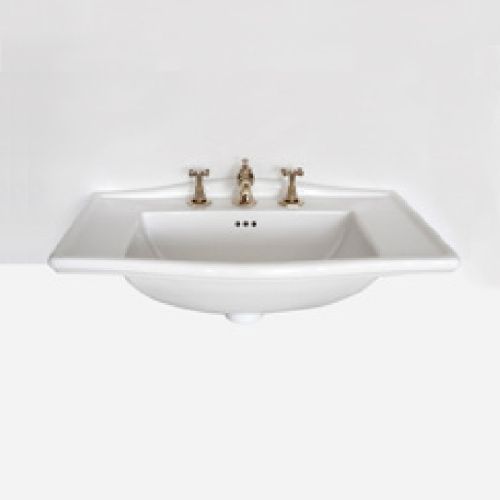 Раковина керамическая Devon Devon Westminster IBLI3FWES 70 см встраиваемая цвет белый 3 отверстия под смеситель