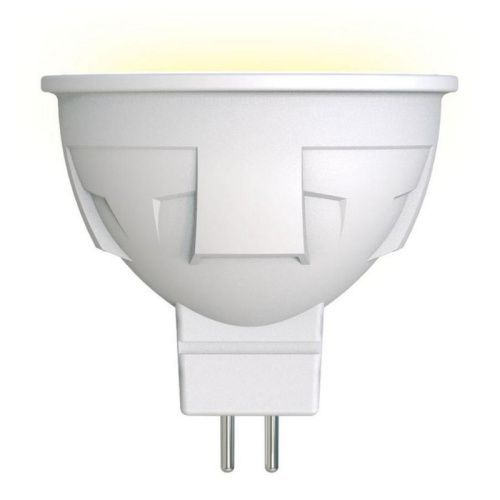 Лампа светодиодная диммируемая Uniel LED-JCDR 6W/WW/GU5.3/FR/DIM PLP01WH картон
